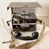 Vintage Canadian military field telephone 1943