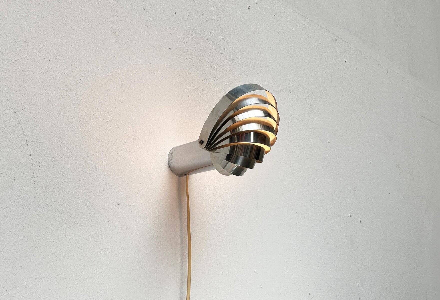 Vintage Space Age Swiss Model Visier Magnetic Wall Lamp by E. R. Nele for Temde, 1970s