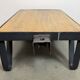 Table basse industrielle noire, années 1960