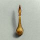Genie bottle in amber yellow Empoli glass
