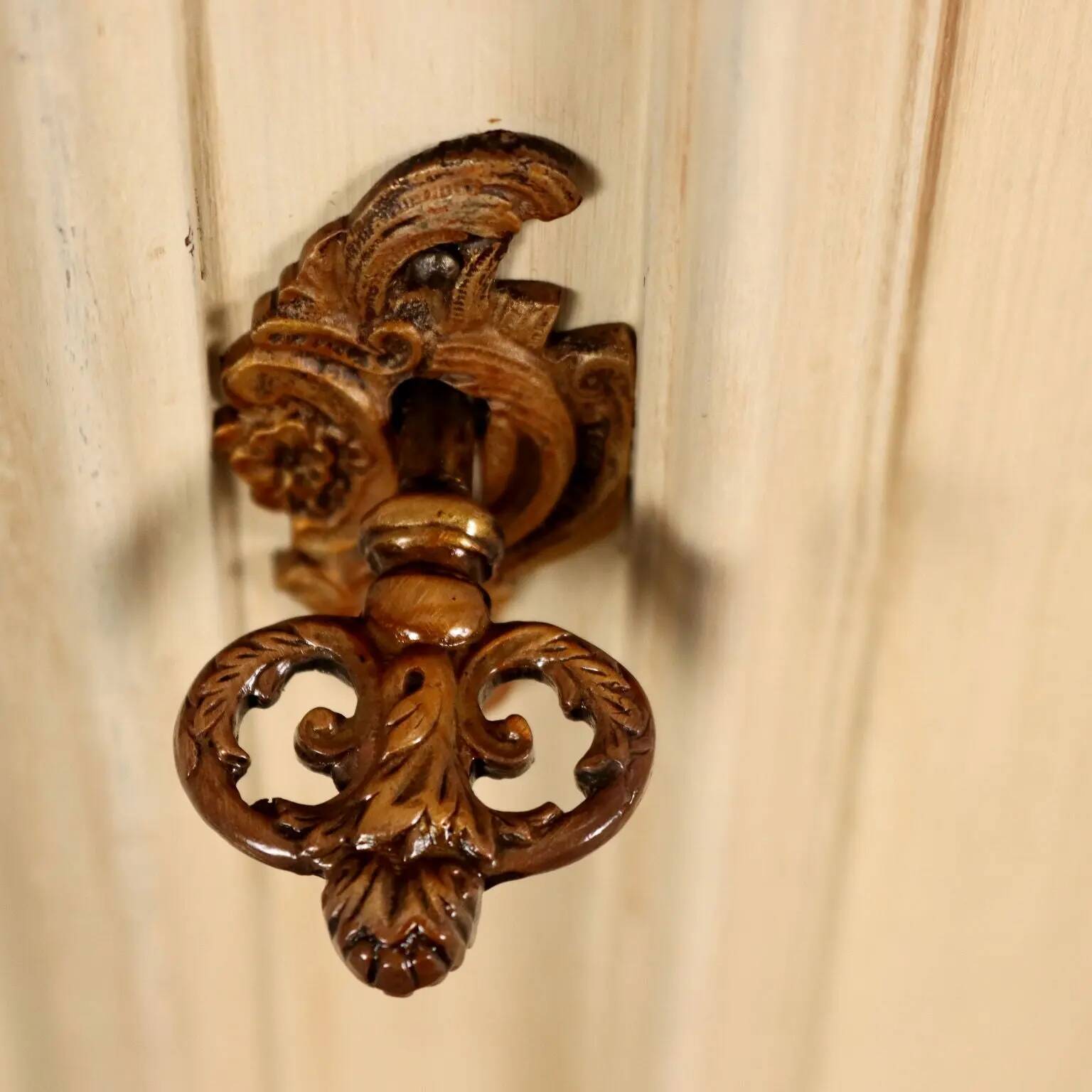 Antique walnut wardrobe, Italy, 20th century