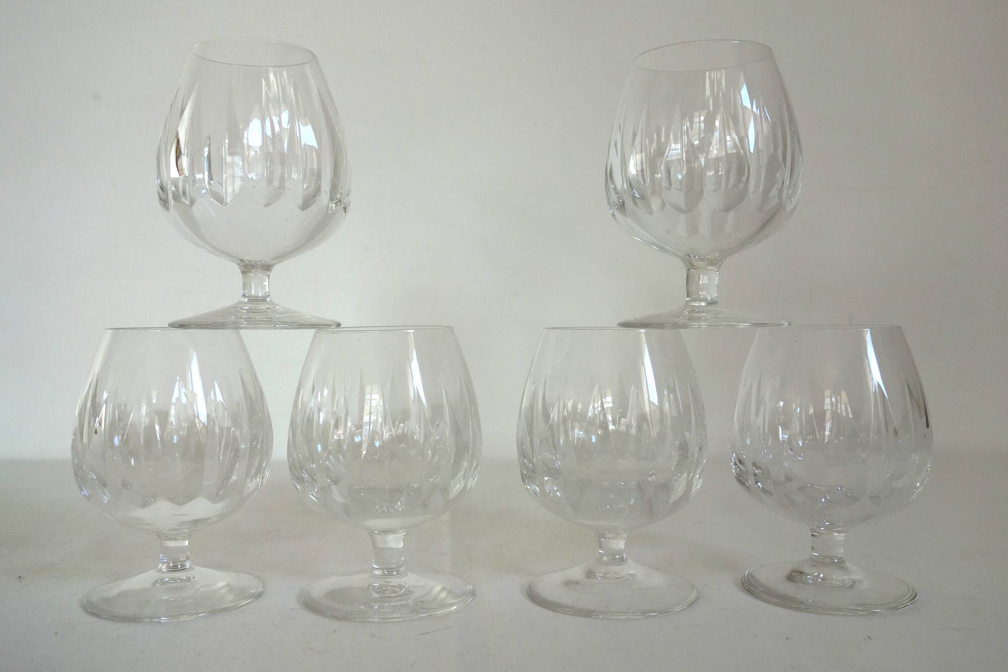 Set of 6 vintage Villeroy & Boch Cognac glasses stamped