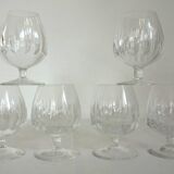Set of 6 vintage Villeroy & Boch Cognac glasses stamped