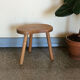 Pair of small wooden tripod stools