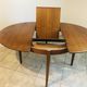 Table a manger scandinave, extensible en teck circa 60
