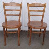 Pair of Baumann bistro chairs