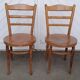 Pair of Baumann bistro chairs