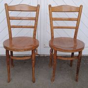 Pair of Baumann bistro chairs