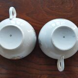 Two Salins earthenware lunch cups