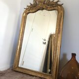 Louis Philippe mirror with pediment 140x88cm
