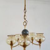 Lustre vintage laiton