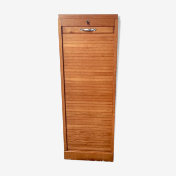 Cabinet binder with oak curtain door – 60s