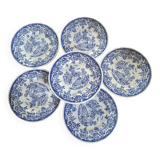 Lunéville blue English dinner plates