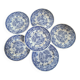 Lunéville blue English dinner plates