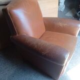 Vintage leather club chair