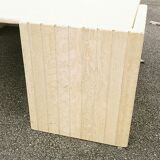 Coffee table drop travertine design 1970 vintage