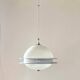 Space Age Design Pendant in Glass, Crystal and Metal