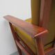 1960s armchair in teak, fabric mustard yellow