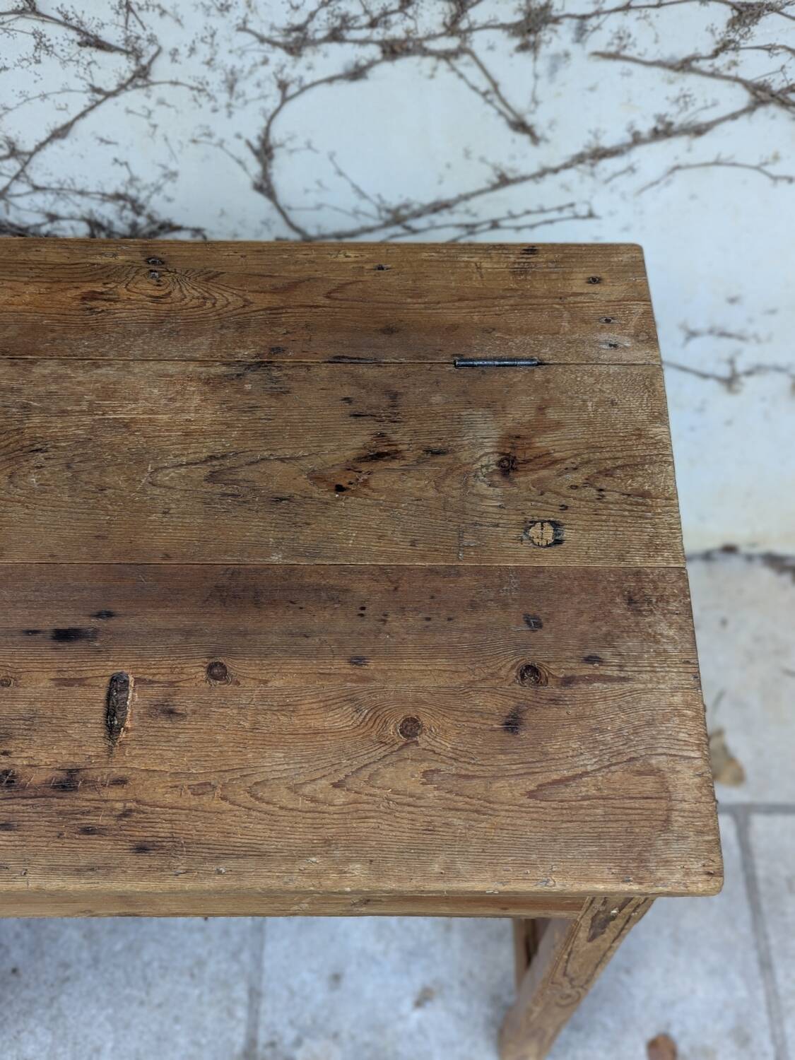 School desk with storage