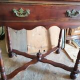Table bureau en acajou copie de style Louis XIV du  XXèm