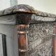 Commode XIXème pin noirci sculpté