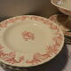 Table service party late 19th in earthenware Longchamp iron earth model louis XVI