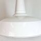Industrial White Enamel Factory Pendant Lamp from Benjamin USA, 1960s