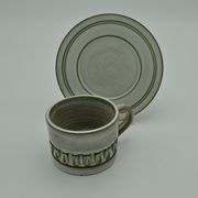 Marius and Huguette Bessone ceramic cup and saucer
