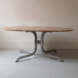 Pink marble coffee table, 1970