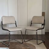 Pair of vintage cantilever chairs Eurosit - Space Age style