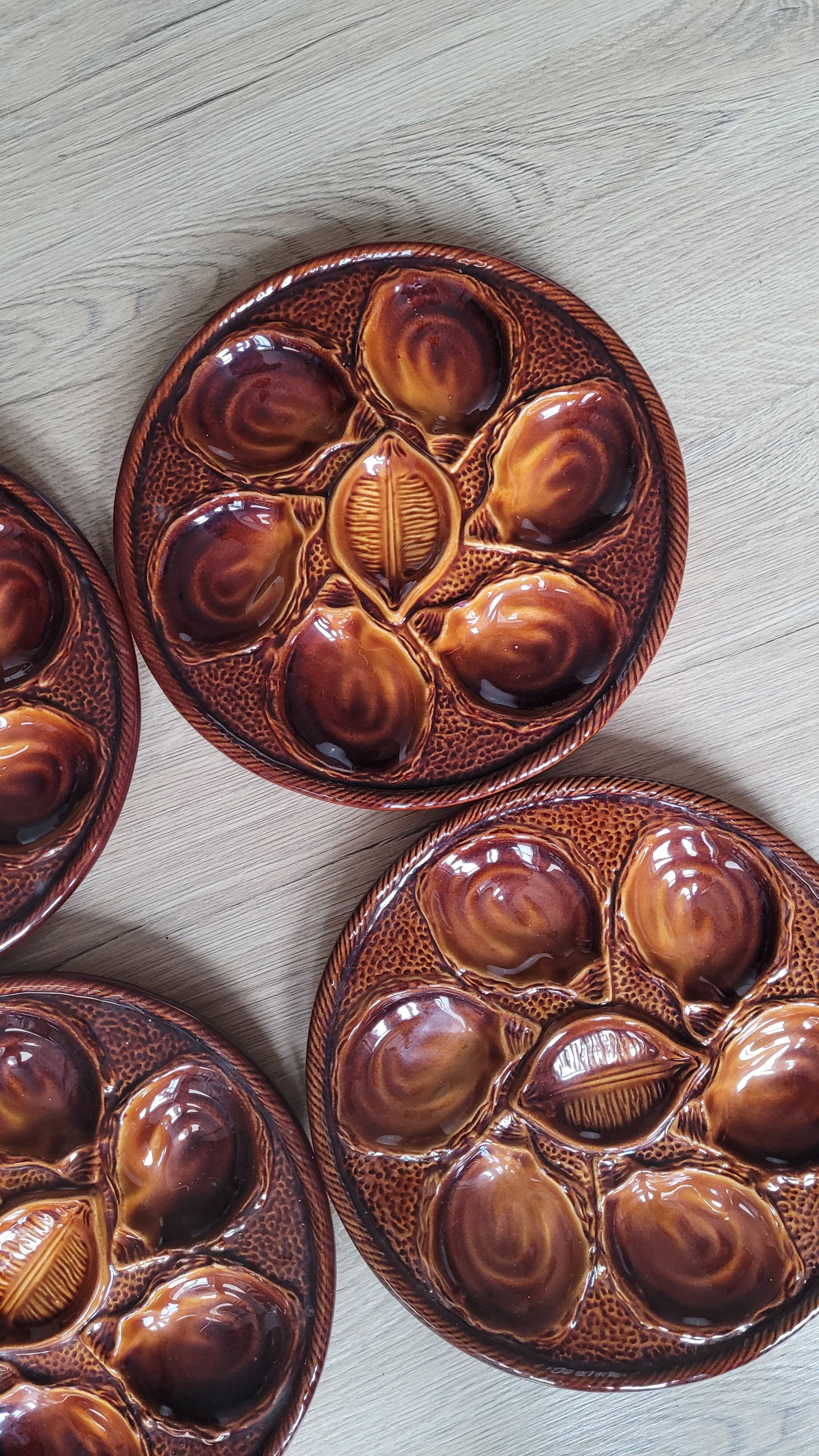 La Redoute x Selency set of 4 oyster plates