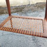 Dessert table with wheels legs compass vintage Scandinavian design