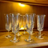 Set of 11 vintage champagne flutes
