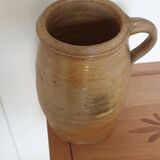 Old 25cm glazed stoneware pot