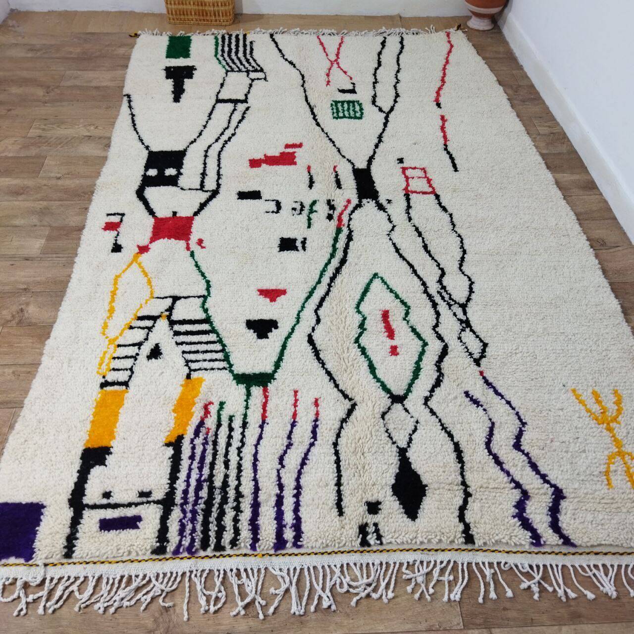 Handmade Moroccan Berber rug 315 X 190 CM