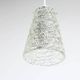 J.T. Kalmar Mid-Century Textured Glass & Brass Pendant Lamp, Austria, 1950s