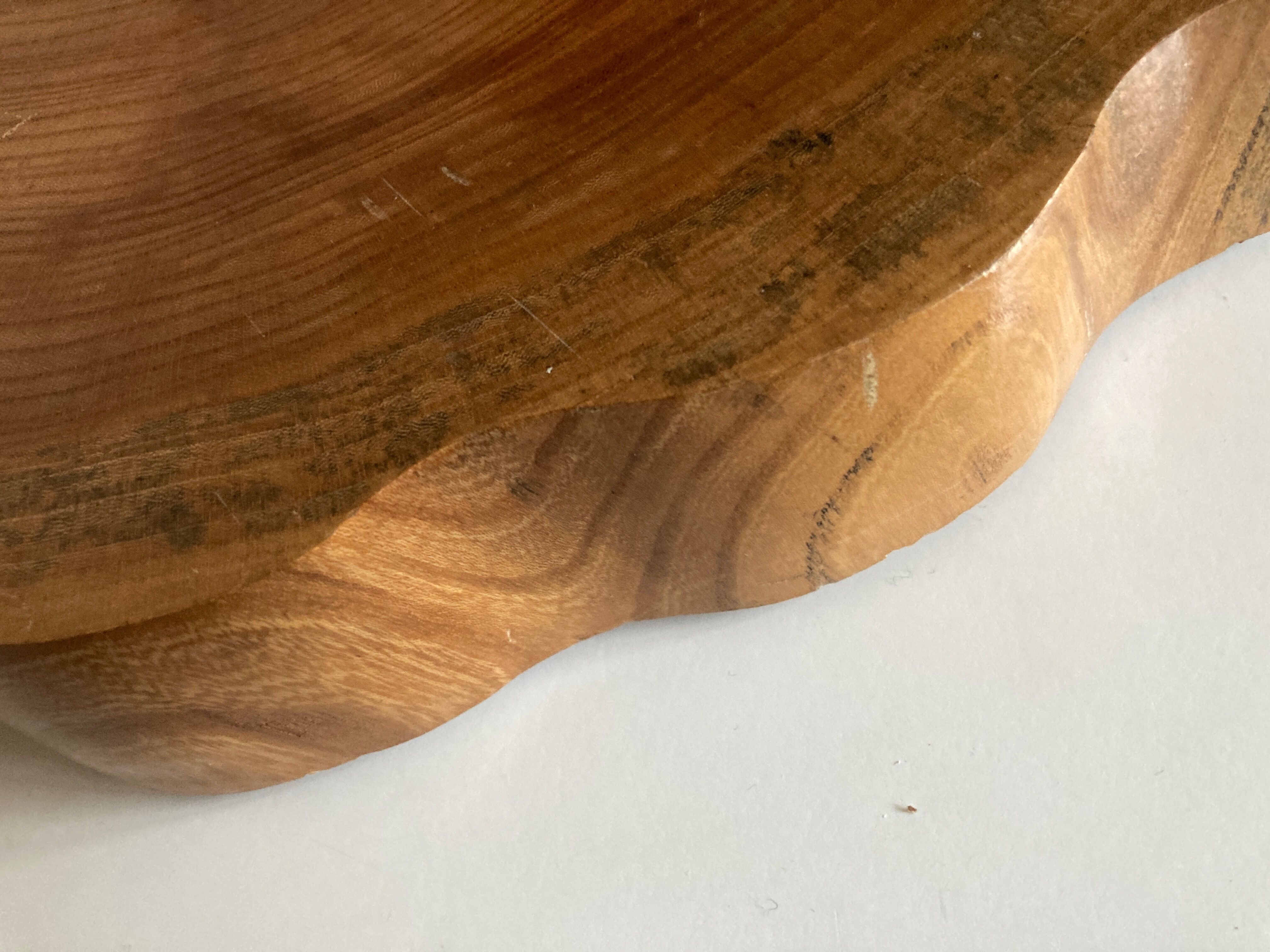 Massive elm log tray Japan 1970