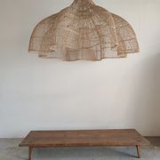 Huge rattan suspension in the shape of a corolla H:1m; D: 1m50