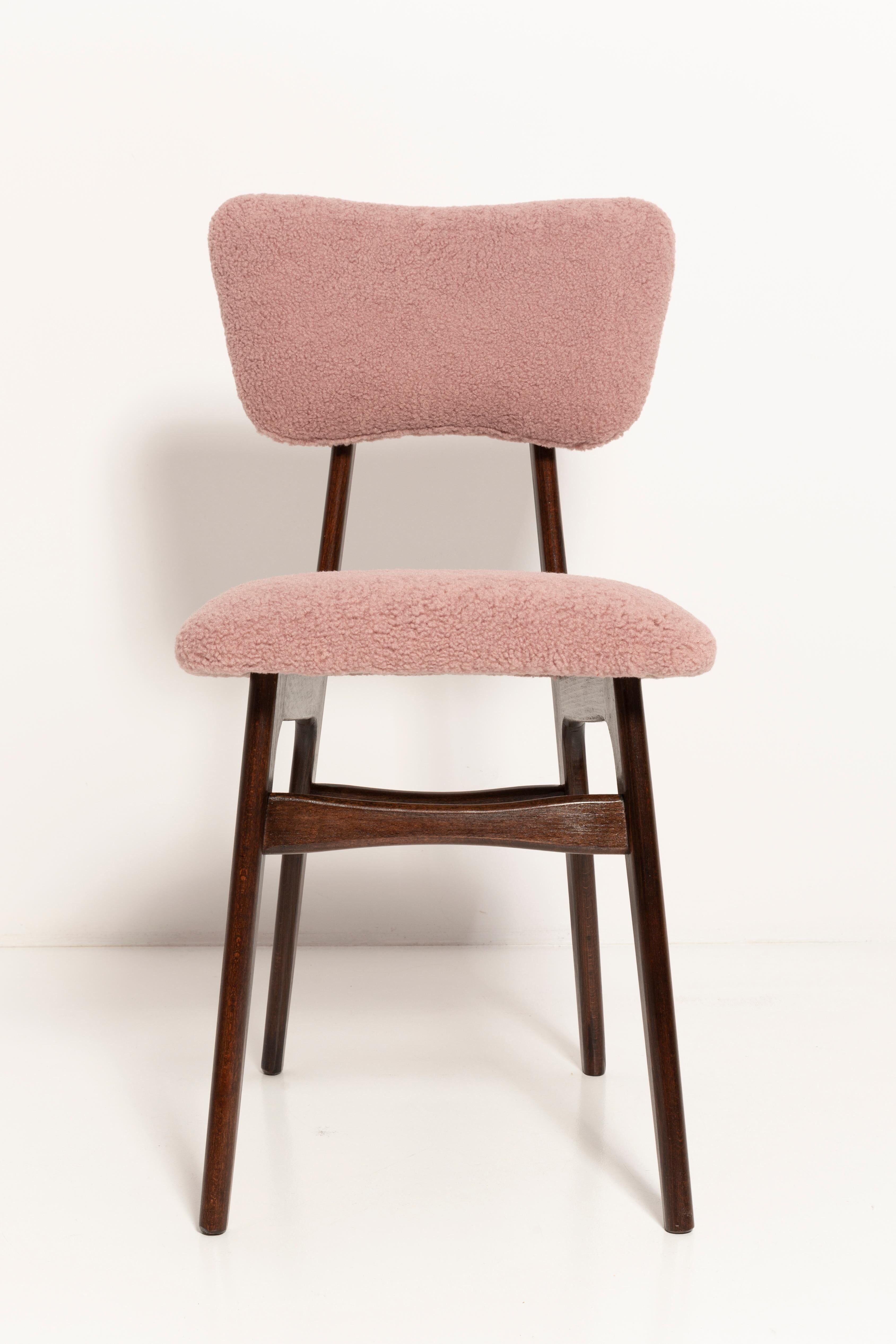 Butterfly dining chair, pink boucle, Europe