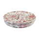 Set of 5 flat plates johnson brother pink chintz