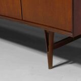 Minimalist sideboard in warm teak by Van Pelt, Belgium 1960s