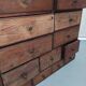 Hardware furniture wood multiple drawers old