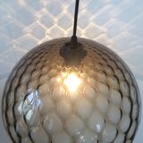 Chiseled glass hanging lamp
