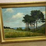 Oil on canvas signed Bovet or Bouét, representing Oulgate