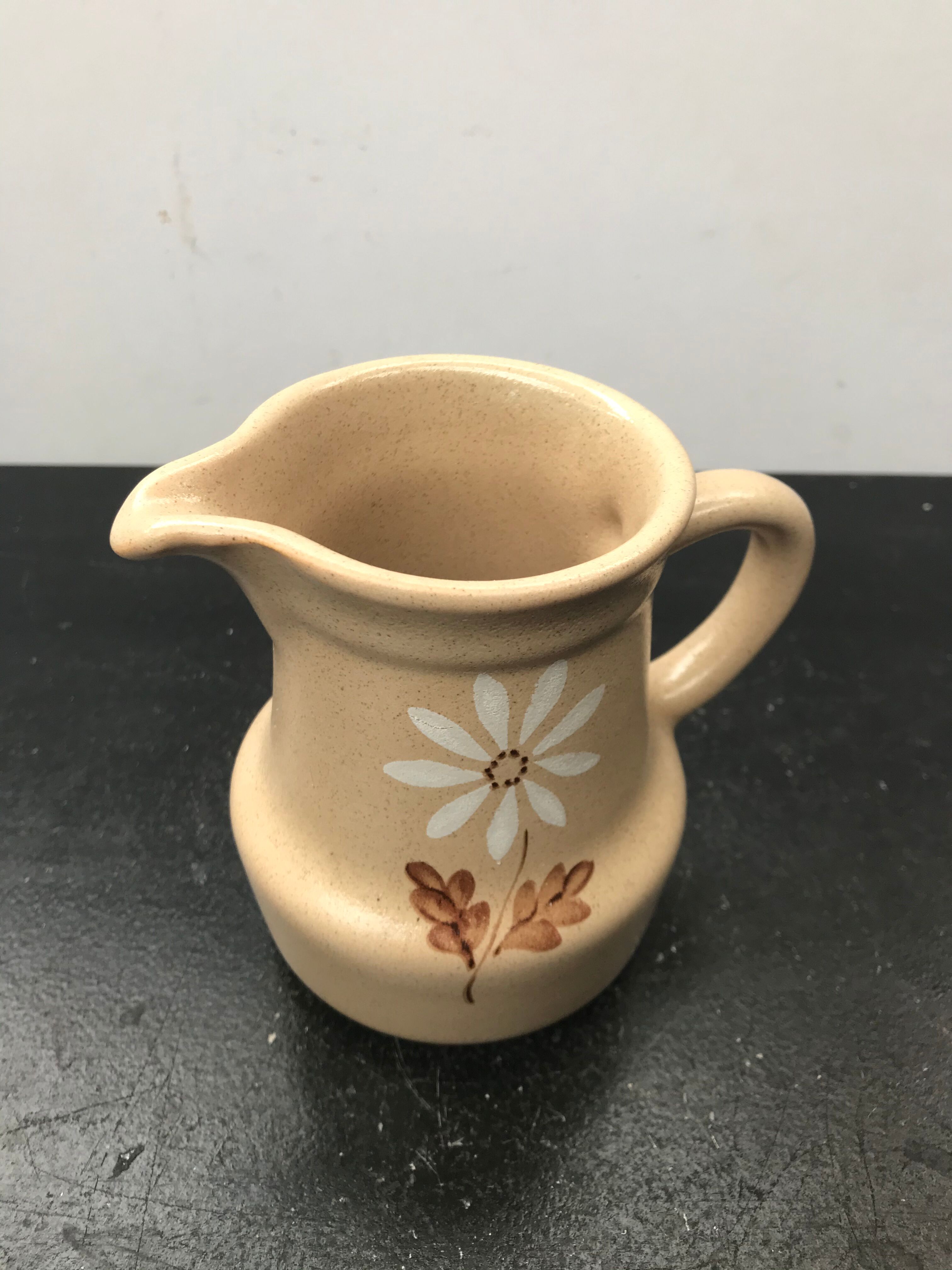 Former pitcher st amand model automne ceramics beige decor vintage flowers