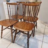 Set of 4 Baumann bistro chairs from the 1970s