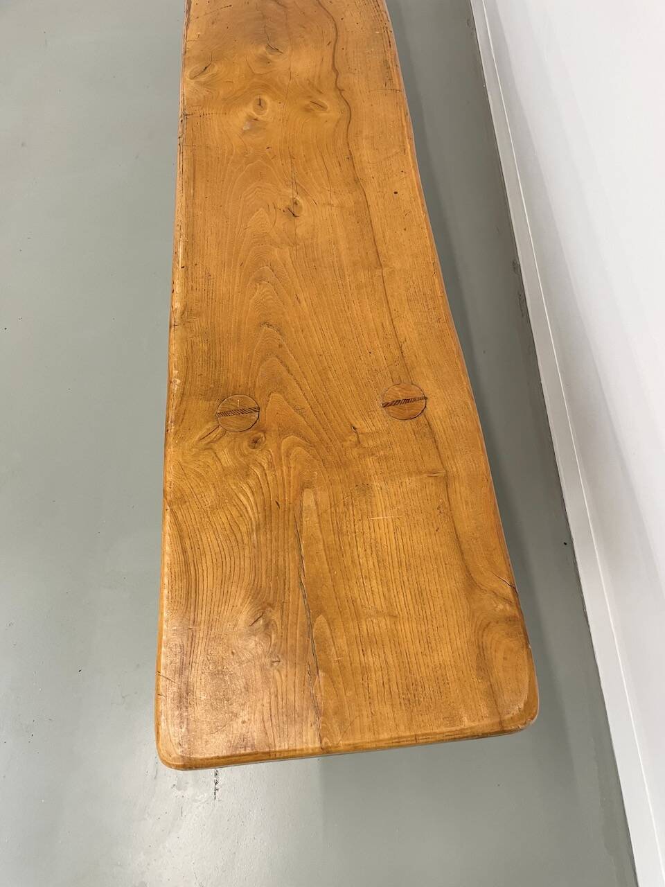 Solid elm bench 2m