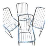 Ensemble chaises design métal chevron