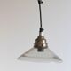 Suspension en verre vintage