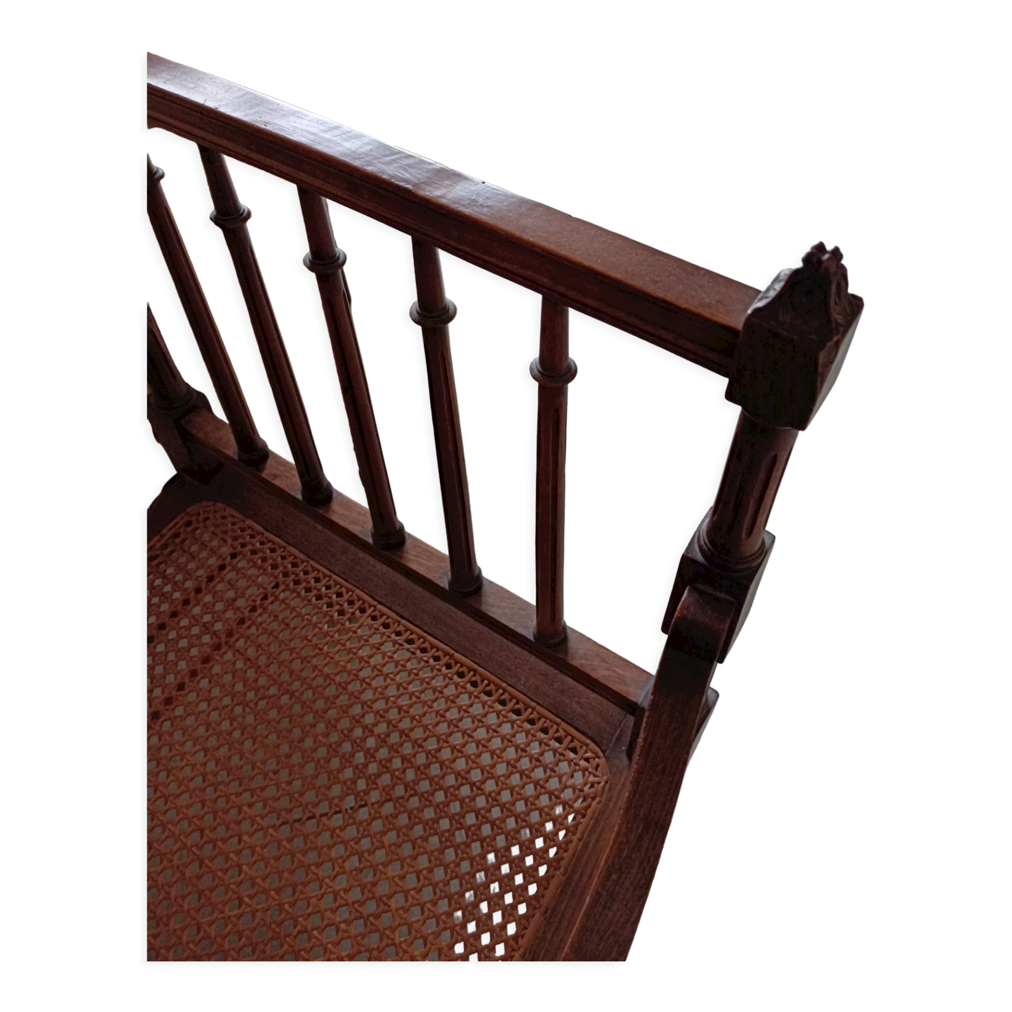 Cannage background armchair